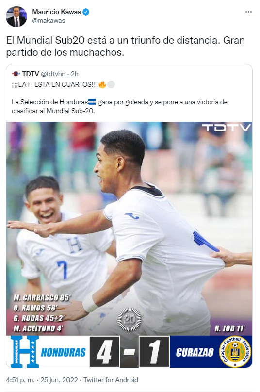 Rendidos ante los cipotes: la reacción de los periodistas por el gran triunfo de Honduras y avanzar a cuartos del Premundial Sub-20