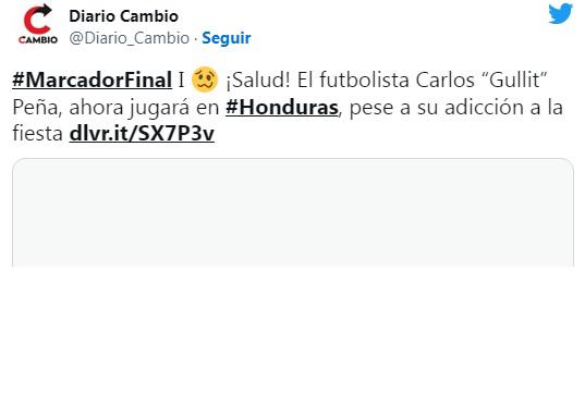 Todos hablan de lo mismo: La reacción de la prensa sobre el fichaje del “Gullit” Peña por el Vida de Honduras