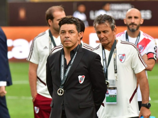 Marcelo Gallardo rompe a llorar tras perder la final de la Copa Libertadores ante Flamengo