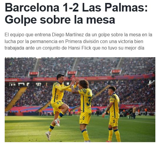 Barcelona perdió en casa ante Las Palmas y así reacciona la prensa: “Que cierren el VAR y pongan una ruleta; vergüenza”