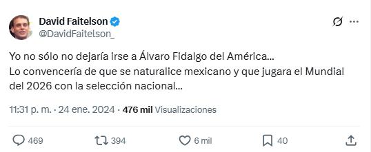 Faitelson logró su cometido: Aguirre convocará a exjugador del Real Madrid en México de cara al Mundial