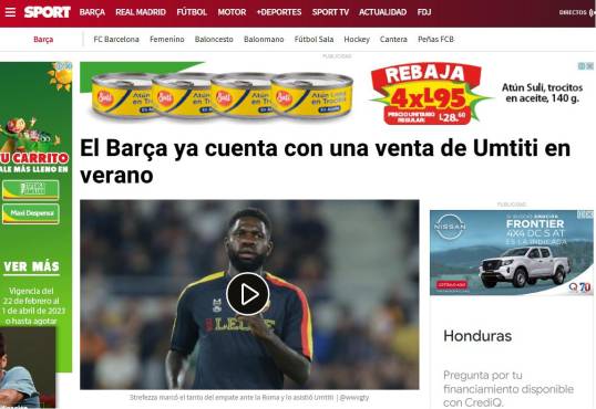 Diario Sport ya informa que Barcelona ya cuenta con la venta de Samuel Umtiti para el próximo mercado de fichajes.