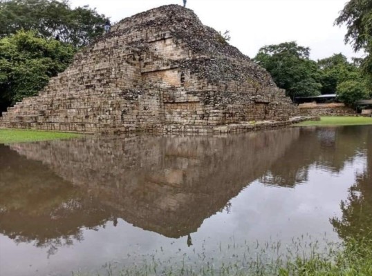 Las Ruinas de Copán también se inundaron por el paso del huracán Iota en Honduras