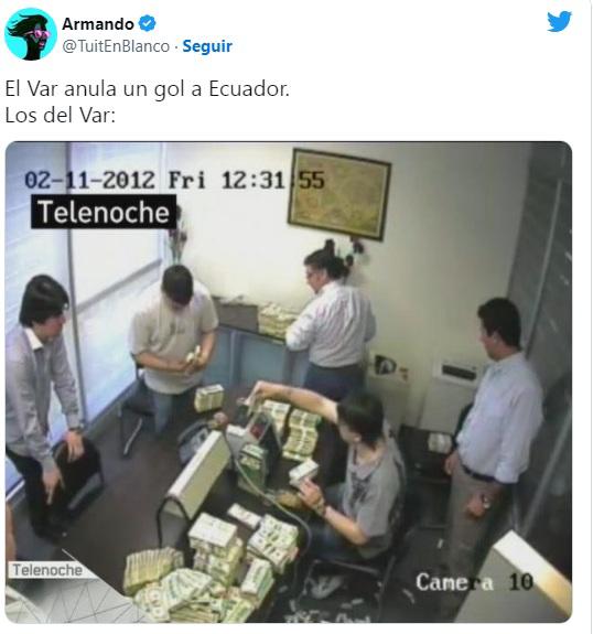 El VAR es protagonista: Los jocosos memes del Qatar vs Ecuador en el inicio de la Copa del Mundo