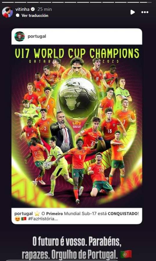 Mundial Sub-17: Cristiano solo usó cinco palabras para decir lo que piensa de Portugal campeona y reapareció Xavi