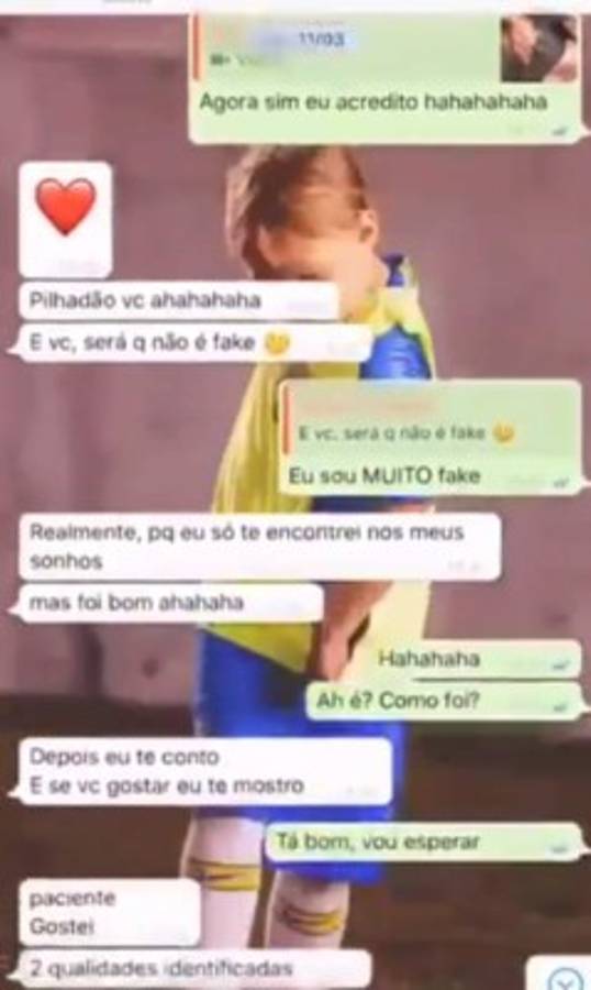 En fotos: Los Whatsapp que reveló Neymar tras ser acusado por presunta violación
