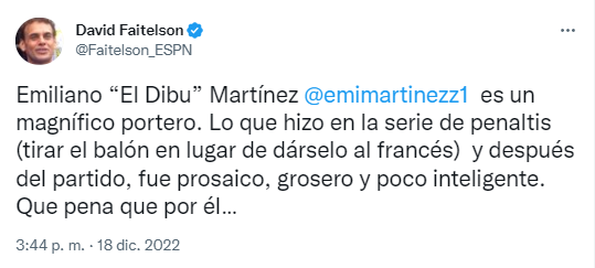 “Tu vulgaridad atenta contra la afición, la FIFA debería quitarte el premio”: explotan críticas contra Dibu Martínez por obscenso gesto