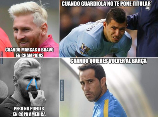 ¡Acribillan a Claudio Bravo y Guardiola en los memes de la Champions League!