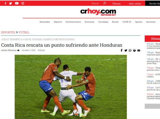 San Keylor, tibio empate y sufriendo: Lo que dice la prensa de Costa Rica del empate con Honduras