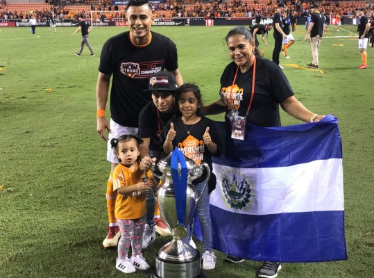 Así celebraron los hondureños y el Houston Dynamo el título de Copa