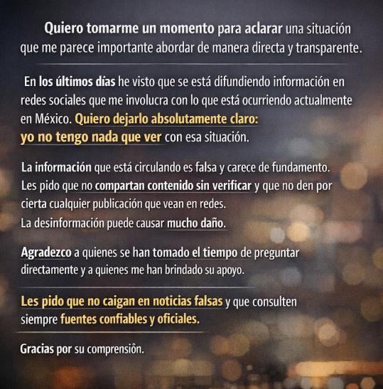 Famosa influencer rompe el silencio tras el abatimiento de 'El Mencho' y aclara todo: ¿fue su pareja sentimental?