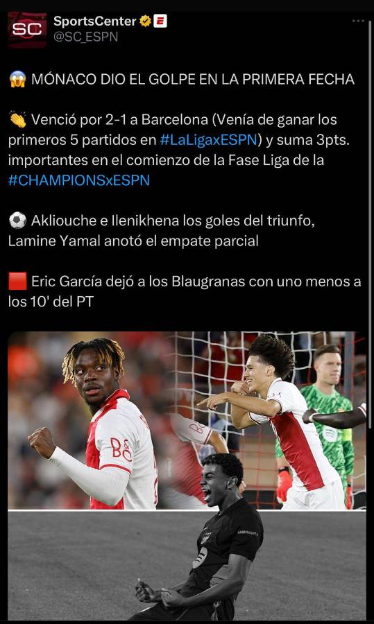 “Aparecen los fantasmas” “De vuelta a la tierra”: la reacción de la prensa tras la caída del Barca ante Mónaco en Champions