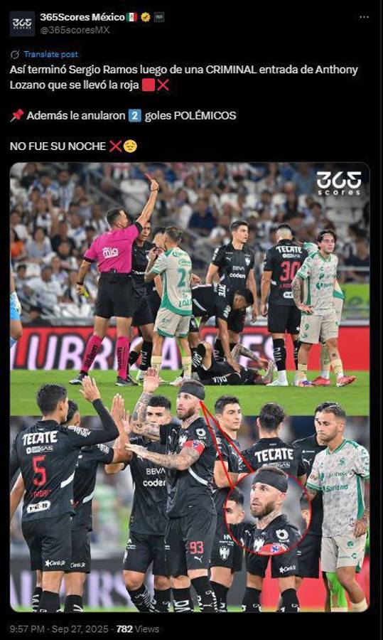 Así reaccionó la prensa tras lo que hizo Choco Lozano a Sergio Ramos: Debe regresar a Honduras y con él no