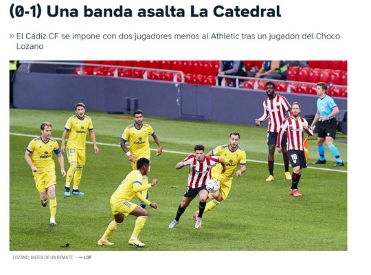 Esto dice la prensa de España sobre el triunfo de Cádiz con gran actuación del 'Choco' Lozano