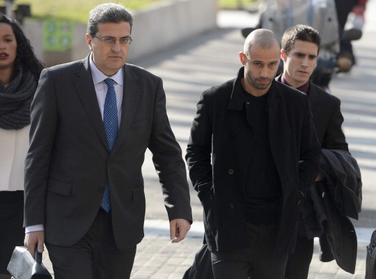 Momentos en que Mascherano se enfrentó a la justicia en Barcelona