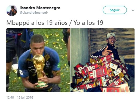 'Yo a los 19 años': Los memes sobre Mbappé que se hacen virales en redes sociales