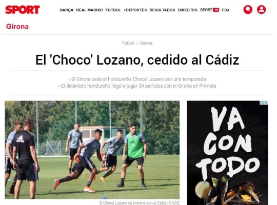 ¡Choco Lozano al Cádiz! Esto dicen los medios españoles de su traspaso