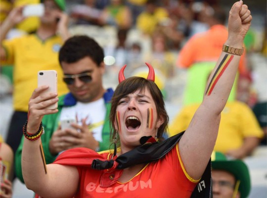 Mundial Brasil 2014: Las mejores imágenes Bélgica Argelia 2-1 .