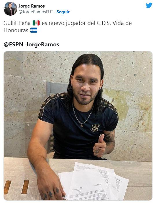 Todos hablan de lo mismo: La reacción de la prensa sobre el fichaje del “Gullit” Peña por el Vida de Honduras