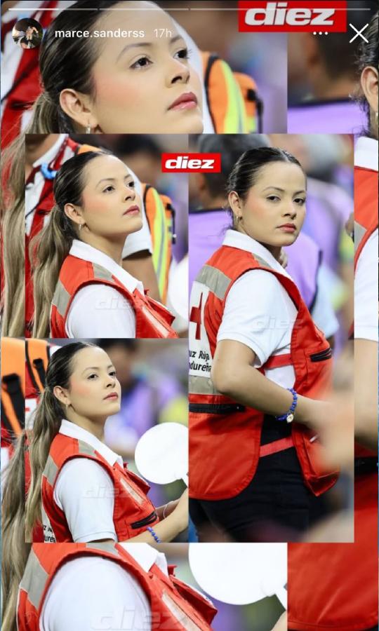 Se revela la identidad de la hermosa paramédica que se hizo viral y robó suspiros en la final entre Real España - Olimpia