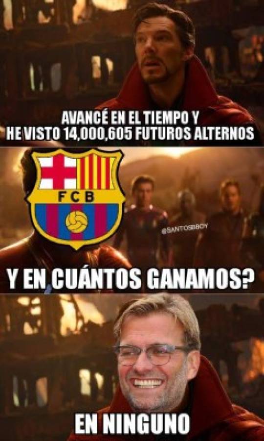 ¡Para morir de risa! Los otros memes que destruyen al Barcelona tras la debacle de Anfield  