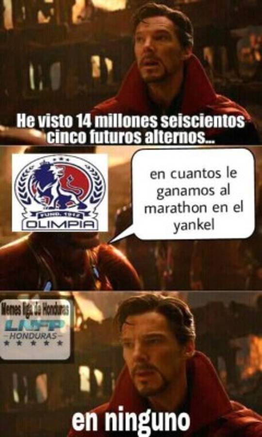 Crueles memes al Olimpia por sumar cinco años sin vencer a Marathón en el Yankel Rosenthal