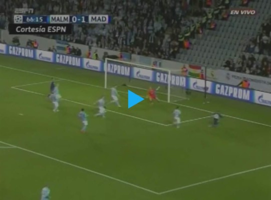 VIDEO: La increíble falla de Isco que pudo ser el 2-0 de Real Madrid ante Malmo