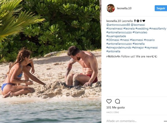 Así fue la luna de miel de Messi y Antonella Rocuzzo en Antigua y Barbuda