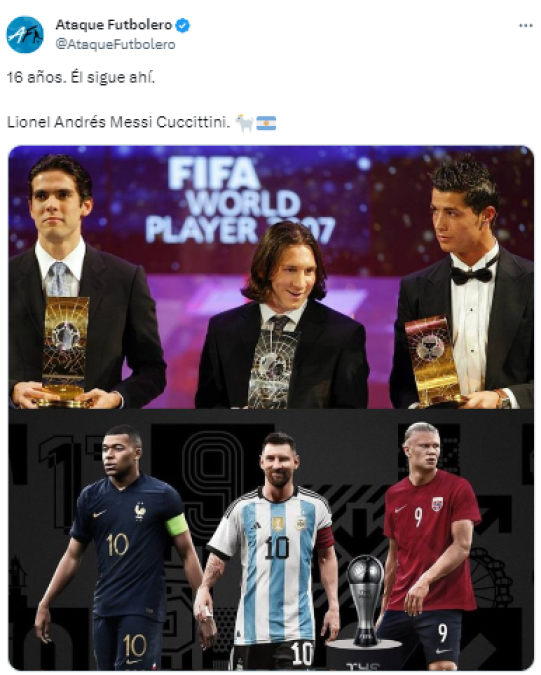 Indignación con Messi por su nominación al The Best 2023: “Es surrealista, Cristiano Ronaldo tuvo mejor año”