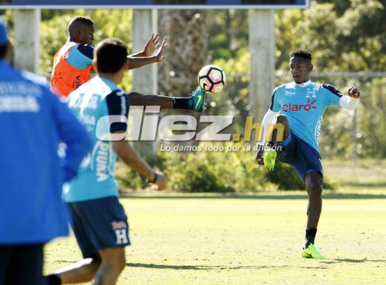 Las imágenes curiosas del entreno de Honduras en Fort Myers
