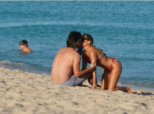 Feliz sin el crack: La espectacular exmujer de Van der Vaart fue cazada de vacaciones en Miami