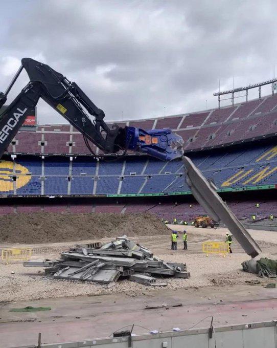 Las impactantes fotos del Camp Nou demolido: Así marcha la remodelación del estadio de Barcelona; “Es muy triste”