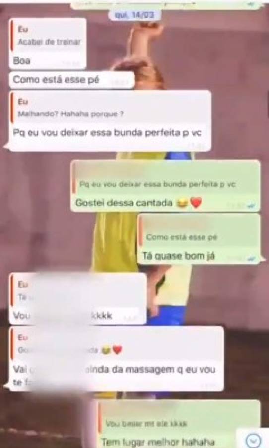 En fotos: Los Whatsapp que reveló Neymar tras ser acusado por presunta violación