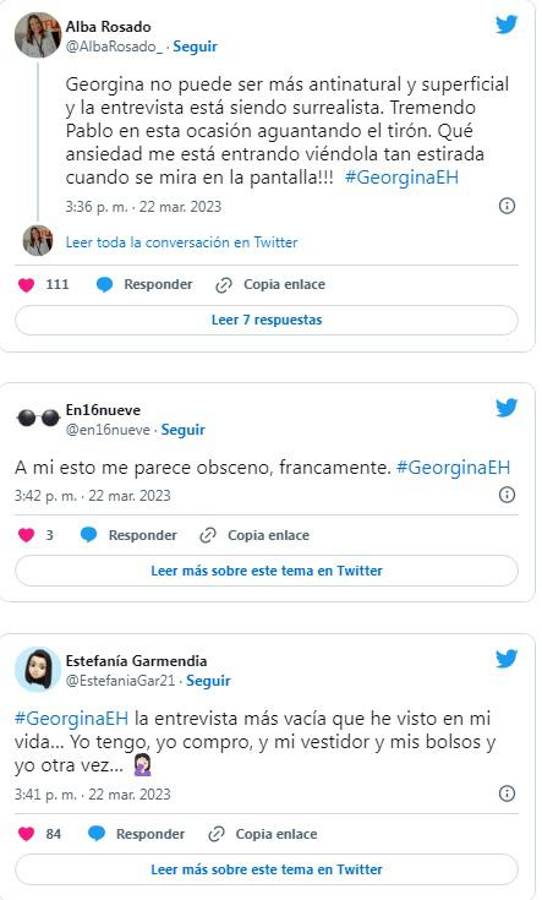 Las terribles críticas a Georgina Rodríguez por su entrevista en El Hormiguero: “Me parece obsceno, es insoportable”