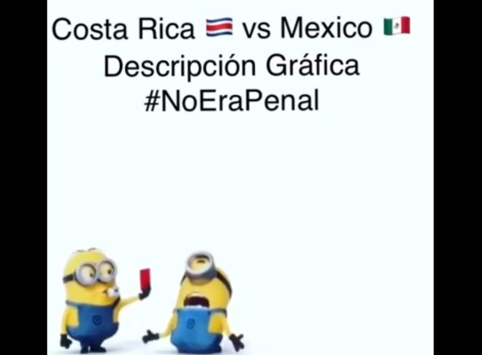 VIDEO: Los Minions recrean el #NoEraPenal entre México y Costa Rica