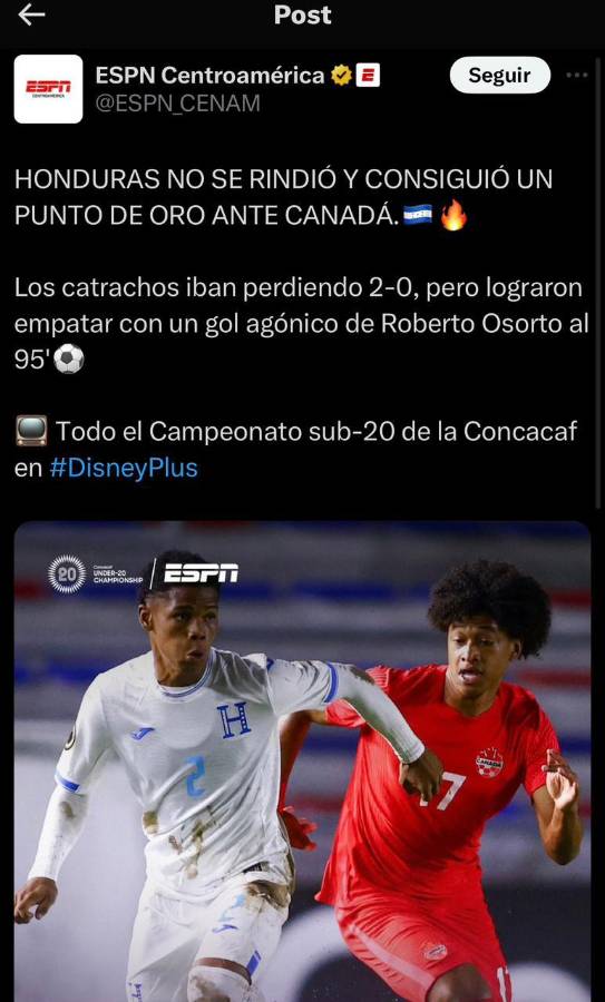 ”El mejor de Honduras”, “alma de la Selección”: Prensa se rinde ante Roberto Osorto tras ser héroe en el Premundial Sub-20