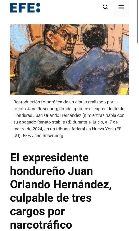 JOH le da la vuelta al mundo: prensa internacional estalla tras hallar culpable al expresidente de Honduras