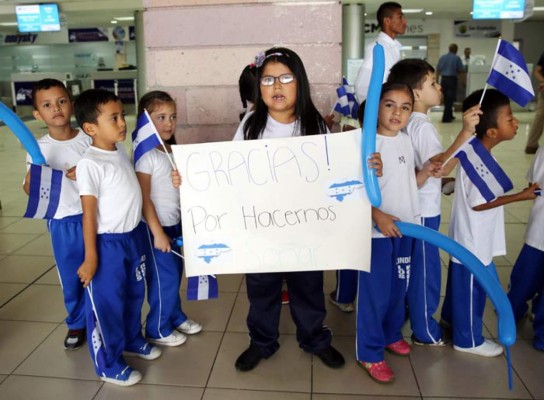 El recibimiento a la Selección de Honduras tras participar en Río 2016