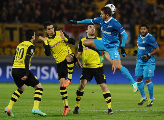 Borussia Dortmund derrotó 4-2 al Zenit en Rusia