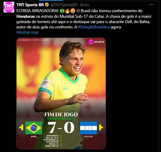 Debut humillante, Pudieron ser 10: lo que dice la prensa tras la goleada de Brasil a Honduras en el Mundial Sub-17