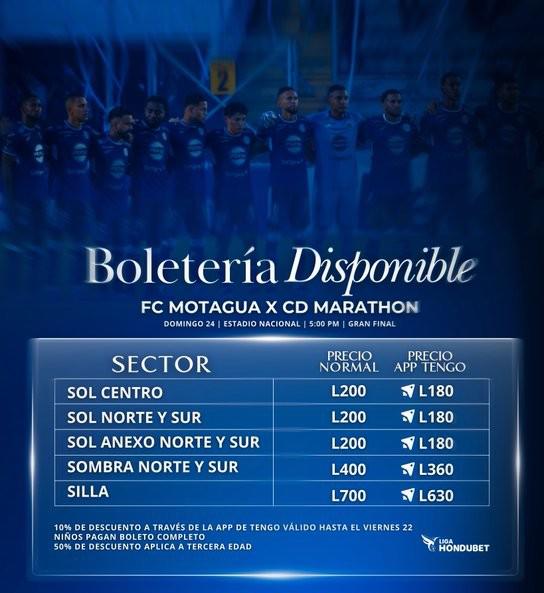 Motagua quiere un llenazo y adelanta precios para la gran final ante Marathón