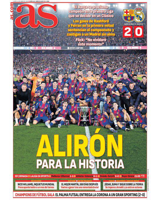 Prensa se rinde ante el Barça y señalan al nuevo DT del Madrid: Tiene trabajo...
