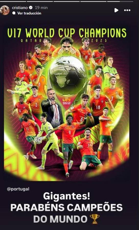 Mundial Sub-17: Cristiano solo usó cinco palabras para decir lo que piensa de Portugal campeona y reapareció Xavi