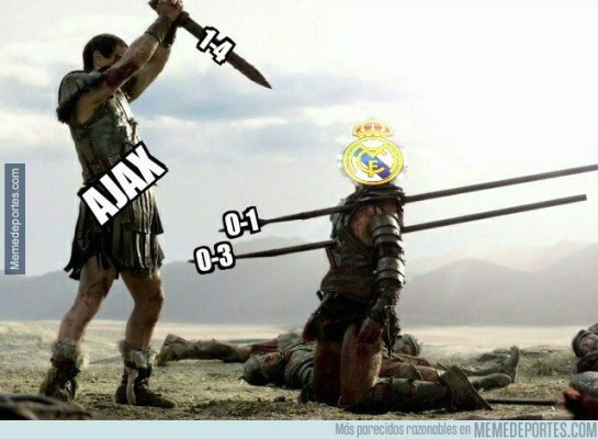 Los memes destruyen a un Real Madrid goleado y eliminado de la Champions por el Ajax