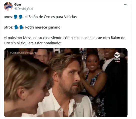 Rodri fue el ganador del Balón de Oro 2024 y los memes hacen pedazos a Vinicius y al Real Madrid