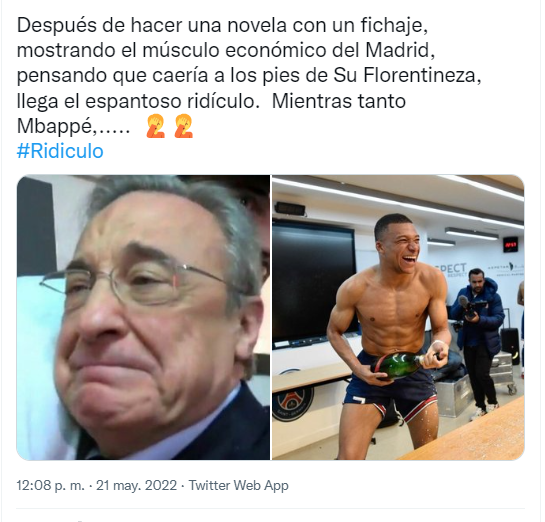 Destrozan al Real Madrid y lo celebran en Barcelona: los terribles memes que dejó la renovación de Mbappé con el PSG
