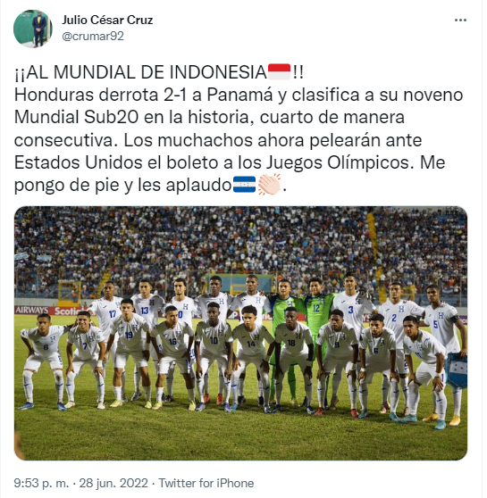 Periodistas reaccionan tras la clasificación de Honduras al Mundial de Indonesia: ‘‘Es capaz de vencer a Estados Unidos y ser campeón’’
