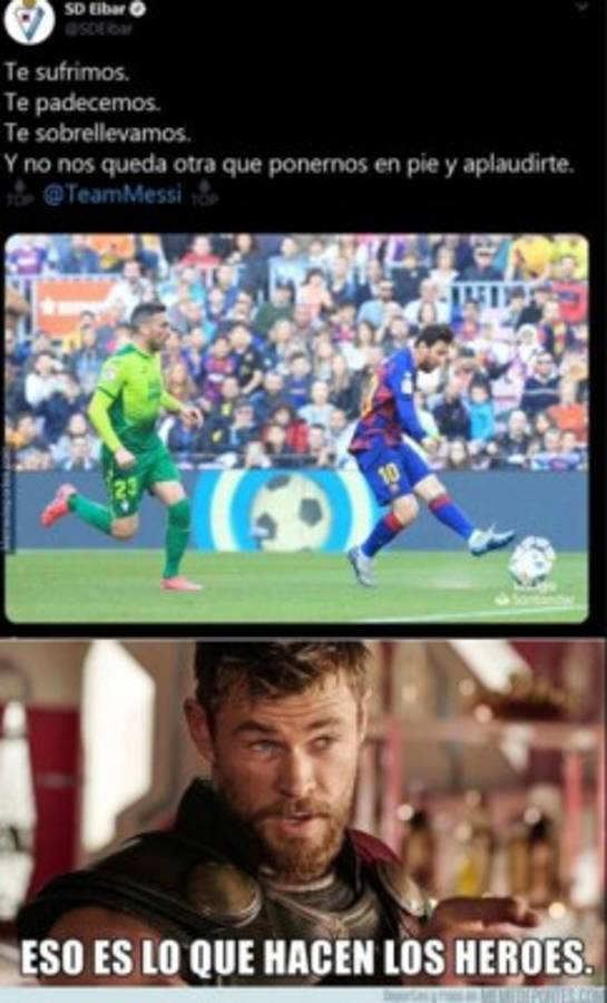 Lionel Messi y Eden Hazard, víctimas favoritas de los memes de la semana