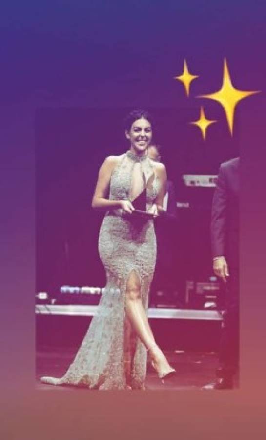 ¡Sensual! Georgina Rodríguez deslumbra con su vestido transparente en una gala en Madrid