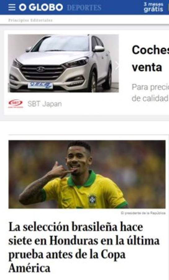 Lo que dice la prensa de Brasil tras el 7-0 a Honduras: 'Golpe y la mayor goleada'